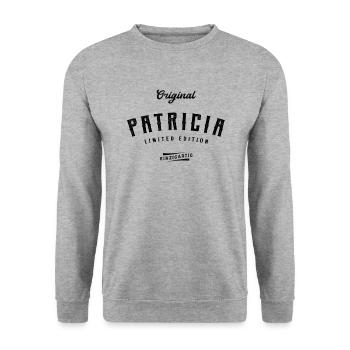 Patricia Limited Edition - Unisex Pullover - Weißgrau meliert - Vorne - Alina (178cm) & Michal (187cm)