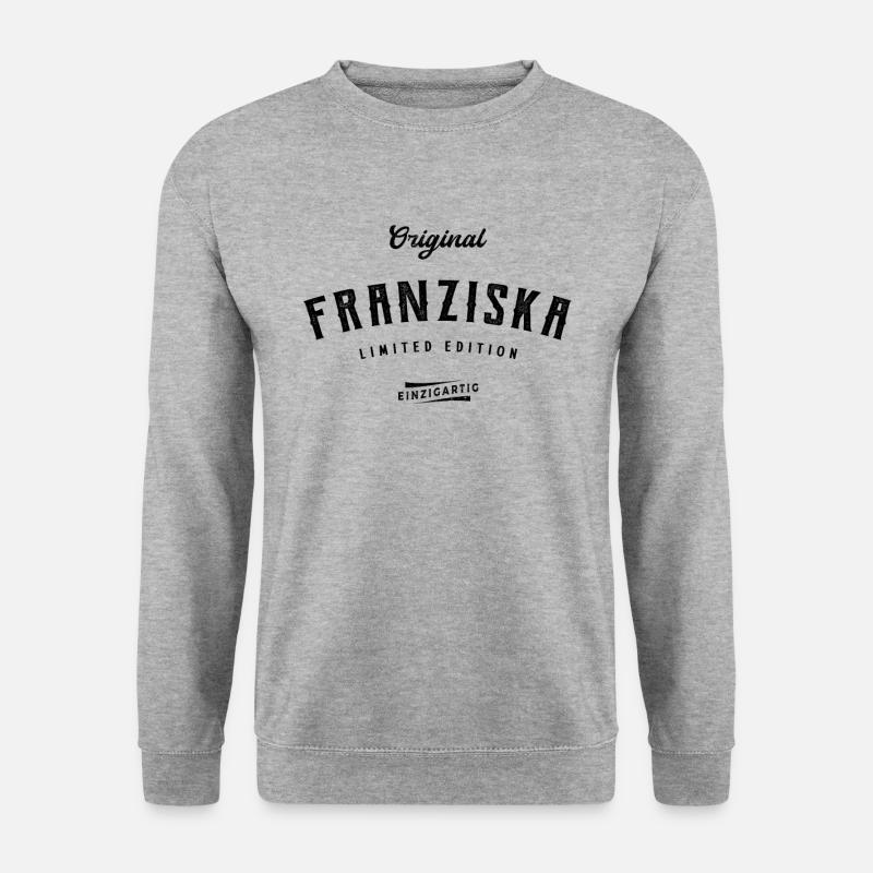 Franziska Limited Edition - Unisex Pullover - Weißgrau meliert