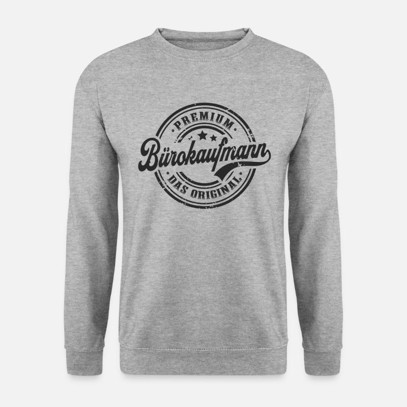 Bürokaufmann das Original - Unisex Pullover - Weißgrau meliert