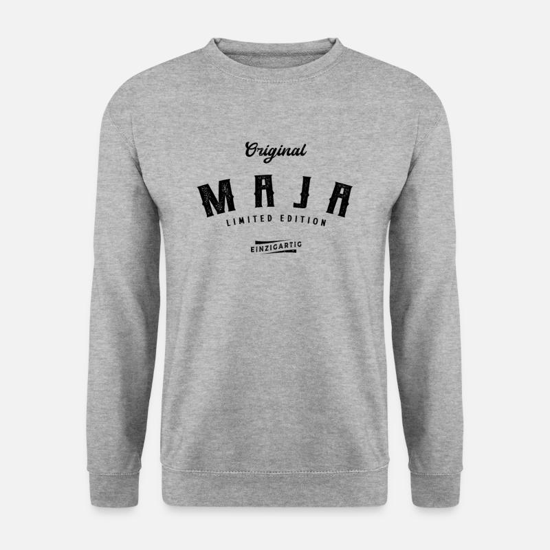 Maja Limited Edition - Unisex Pullover - Weißgrau meliert