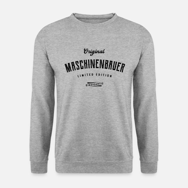 Maschinenbauer Limited Edition Maschinenbau - Unisex Pullover - Weißgrau meliert