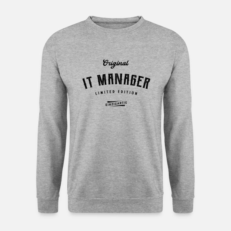 IT Manager Limited Edition - Unisex Pullover - Weißgrau meliert