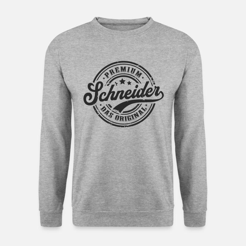 Schneider Original Schneiderin Nähen Schneider - Unisex Pullover - Weißgrau meliert