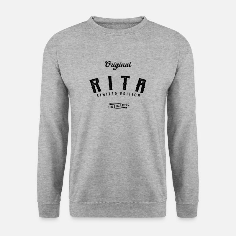 Rita Limited Edition - Unisex Pullover - Weißgrau meliert