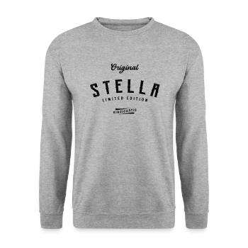Stella Limited Edition - Unisex Pullover - Weißgrau meliert - Vorne - Alina (178cm) & Michal (187cm)