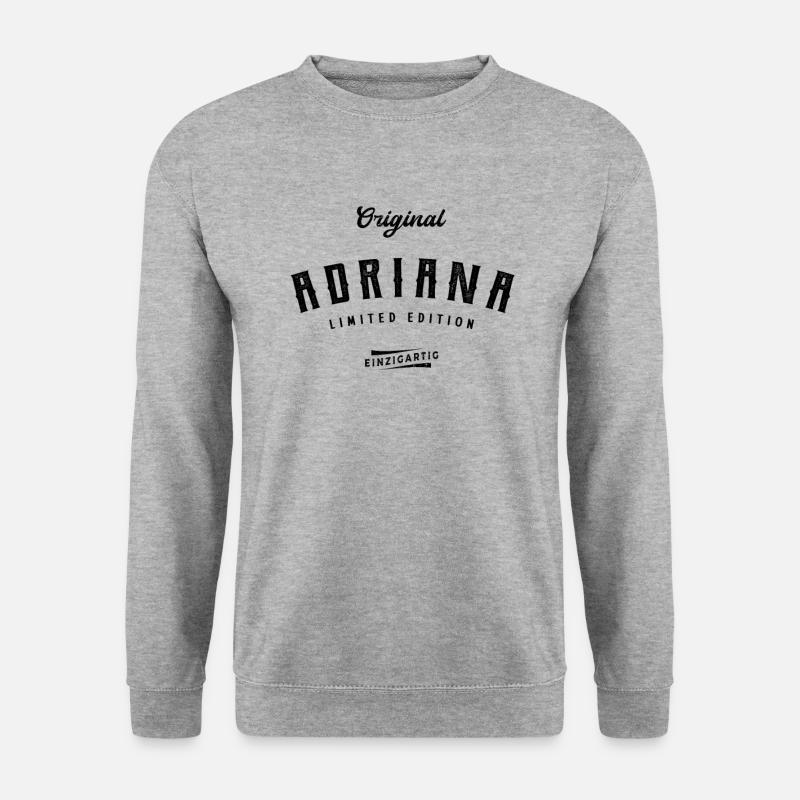Adriana Limited Edition - Unisex Pullover - Weißgrau meliert