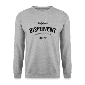 Disponent Limited Edition - Unisex Pullover - Weißgrau meliert - Vorne - Alina (178cm) & Michal (187cm)