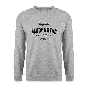 Moderator Limited Edition - Unisex Pullover - Weißgrau meliert - Vorne - Alina (178cm) & Michal (187cm)