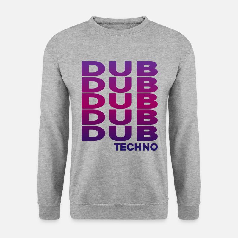 Dub Techno - Unisex Pullover - Weißgrau meliert