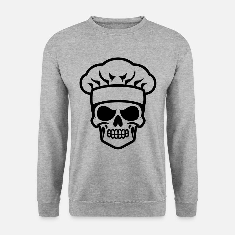 Cook Skull - Unisex Sweatshirt - salt & pepper
