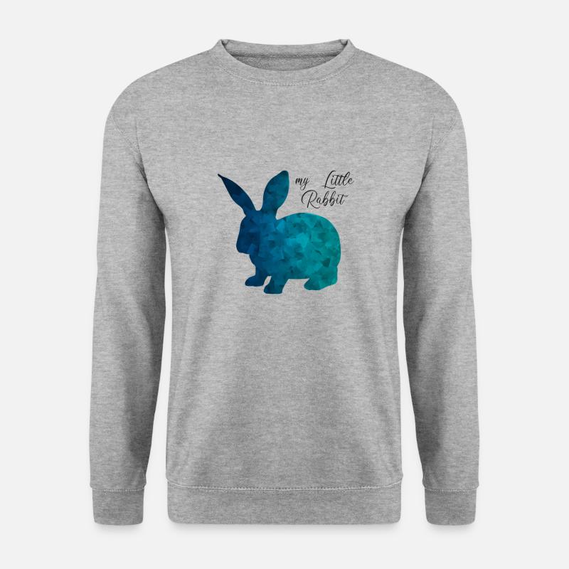 Lapin lapin lapin abstrait - Sweat-shirt Unisexe - gris chiné