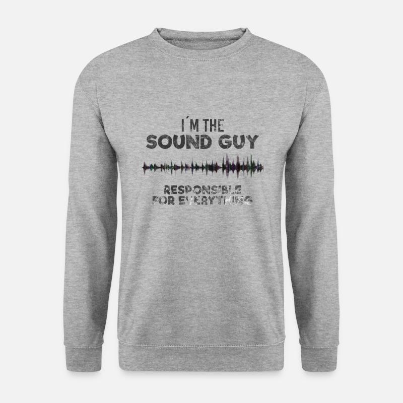 Sound Engineering Sound Guy Tongestalter - Unisex Pullover - Weißgrau meliert