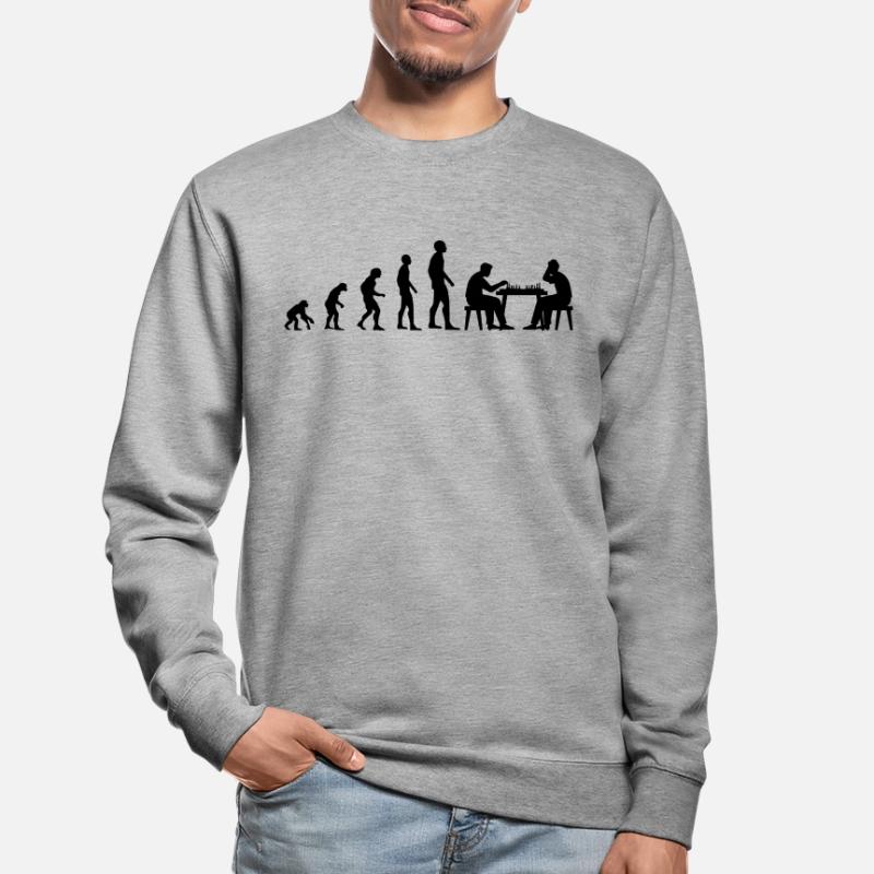 Évolution d’échecs Évolution Sweat-shirt Unisexe