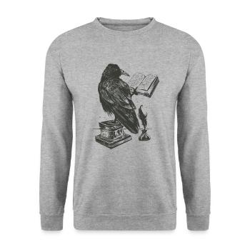Rabe - Unisex Pullover - Weißgrau meliert - Vorne - Alina (178cm) & Michal (187cm)