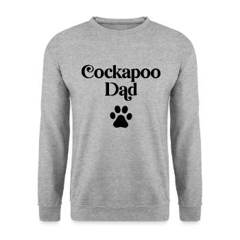 Cockapoo Dad - Unisex Sweatshirt - salt & pepper - Front - Alina (178cm) & Michal (187cm)