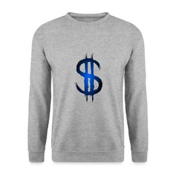 Dollar sign dollar money symbol - Unisex Sweatshirt - salt & pepper - Front - Alina (178cm) & Michal (187cm)