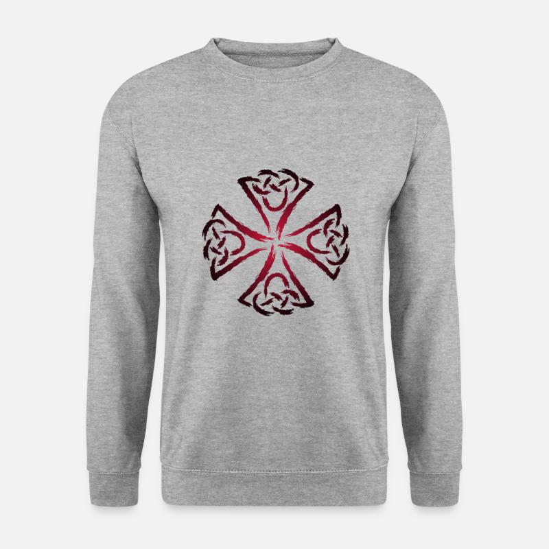 Celtic symbols strength courage - Unisex Sweatshirt - salt & pepper