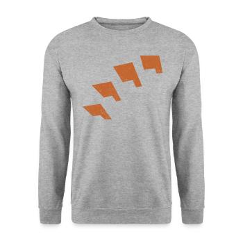 Berkelland VINTAGE - Unisex Sweatshirt - salt & pepper - Front - Alina (178cm) & Michal (187cm)