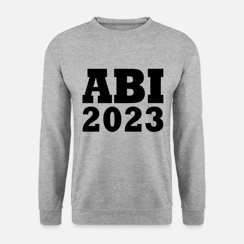 Abi 2023 - Unisex Pullover - Weißgrau meliert