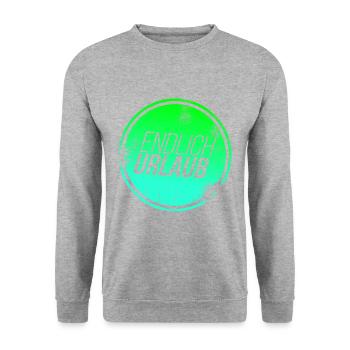 Holiday - Unisex Sweatshirt - salt & pepper - Front - Alina (178cm) & Michal (187cm)
