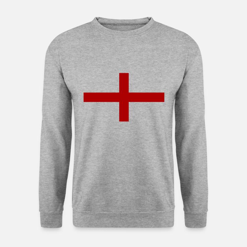 England - Unisex Pullover - Weißgrau meliert
