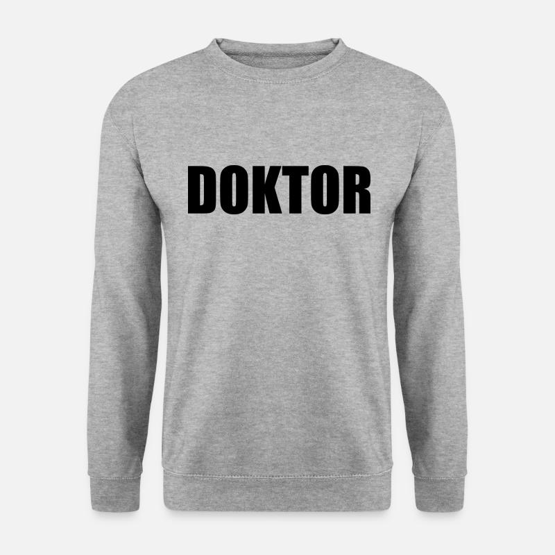Doktor - Unisex Pullover - Weißgrau meliert