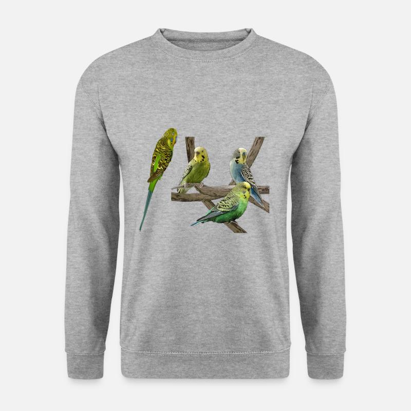 Budgerigars - Unisex Sweatshirt - salt & pepper