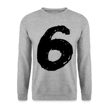 Maillot 6 numéros - Sweat-shirt Unisexe - gris chiné - Devant - Alina (178cm) & Michal (187cm)