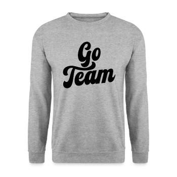Go Team - Unisex Sweatshirt - salt & pepper - Front - Alina (178cm) & Michal (187cm)