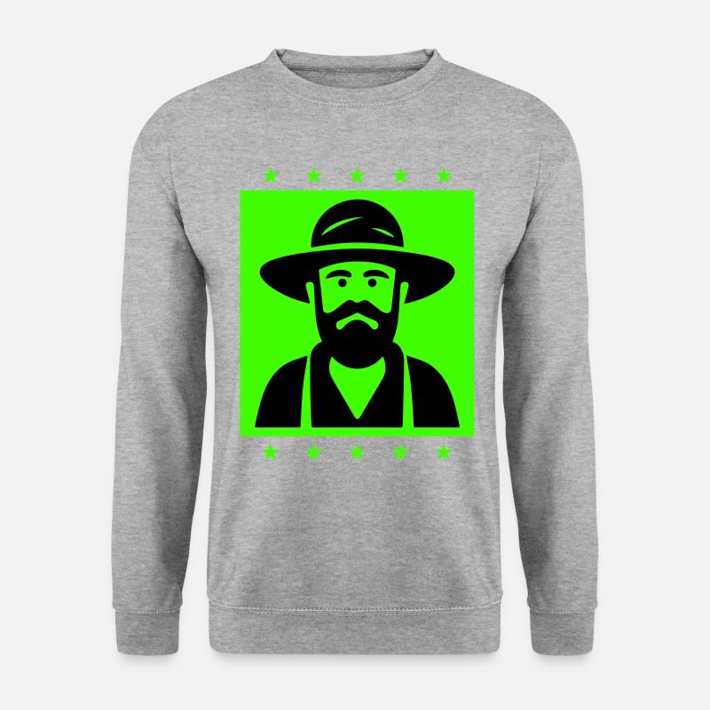 Farmer Farmer Silhouette - Unisex Sweatshirt - salt & pepper