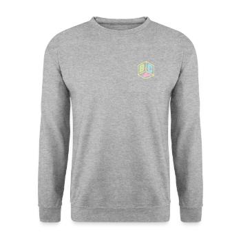 BabyBlock - Unisex Sweatshirt - salt & pepper - Front - Alina (178cm) & Michal (187cm)