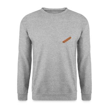 Frikandel - Unisex Sweatshirt - salt & pepper - Front - Alina (178cm) & Michal (187cm)