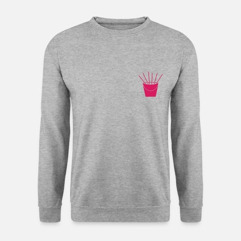 Mallorca - Team Sangria - Brustlogo - Unisex Pullover - Weißgrau meliert