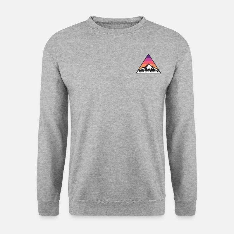 mountain triangle - Unisex Sweatshirt - salt & pepper