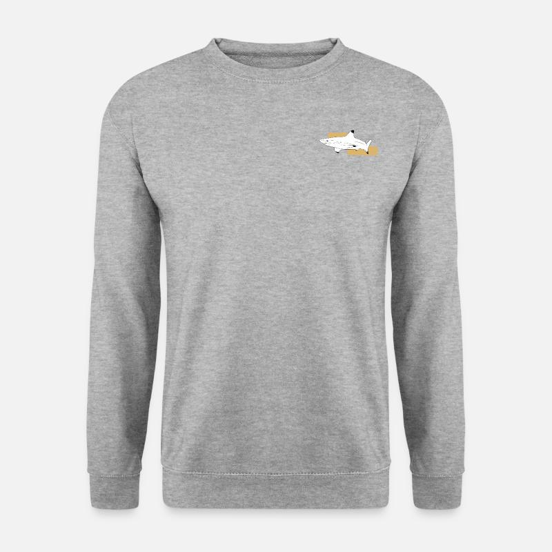 Illustration23 - Unisex Pullover - Weißgrau meliert