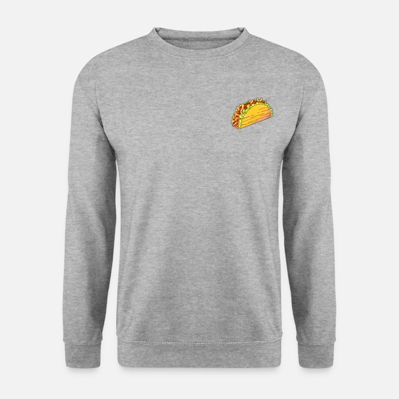 Taco - Unisex Pullover - Weißgrau meliert