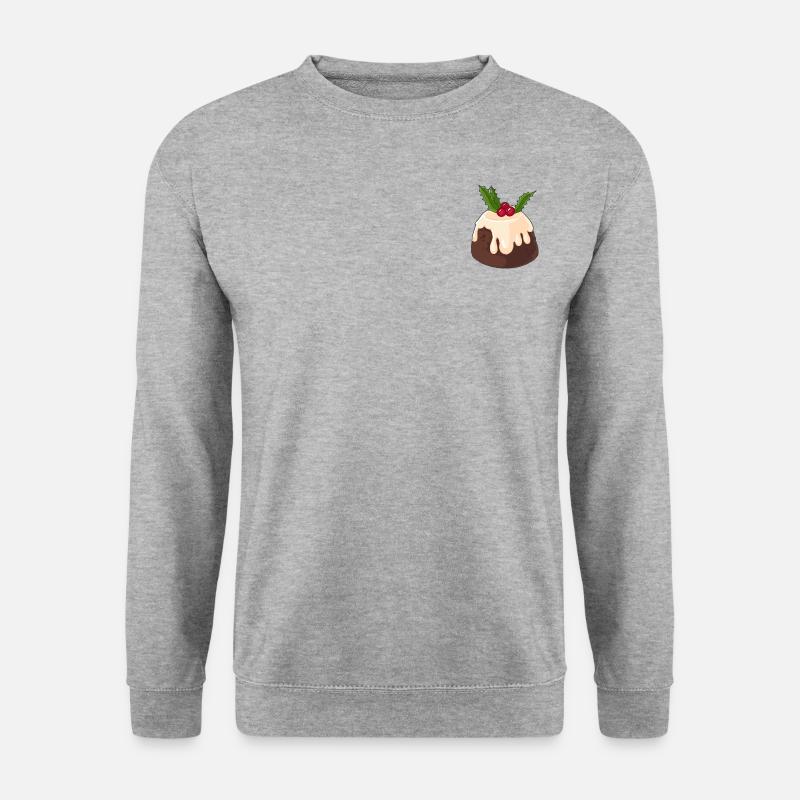 Pudding de Noël - Sweat-shirt Unisexe - gris chiné