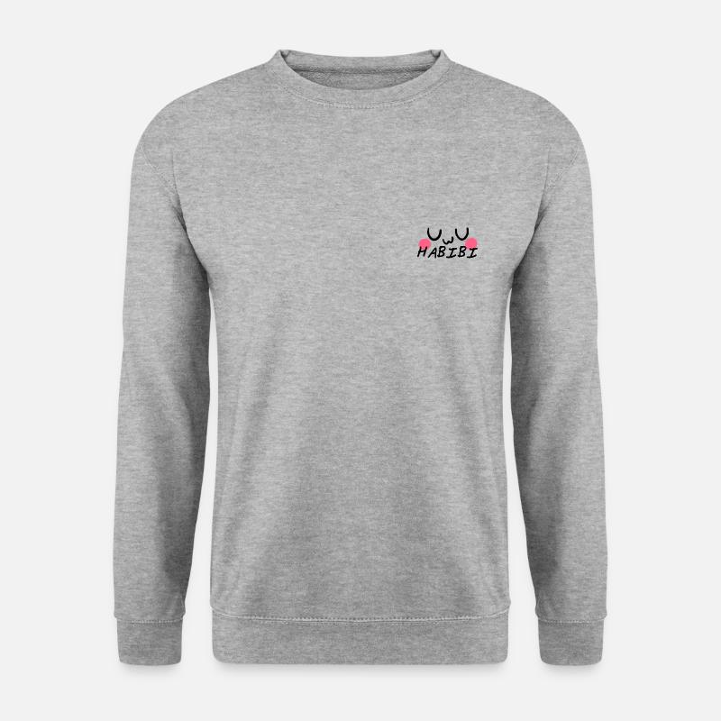 UwU Habibi - Unisex Pullover - Weißgrau meliert