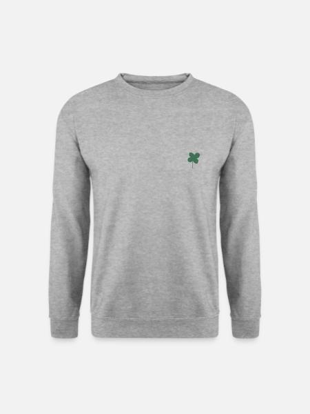 Trèfle porte-bonheur - Sweat-shirt Unisexe - gris chiné