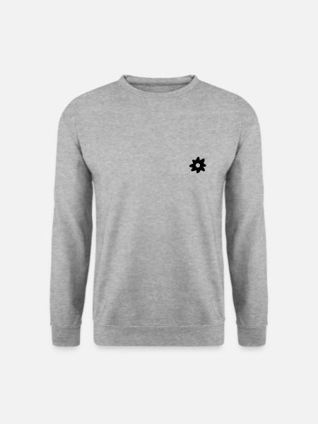 Blume Blumendesign Blumenkranz - Unisex Pullover - Weißgrau meliert