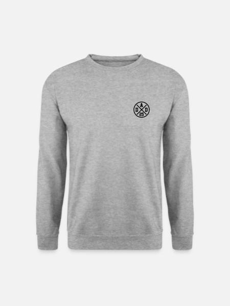 Dad 25 Vater Baby Papa 2025 Vatertagsgeschenk - Unisex Pullover - Weißgrau meliert
