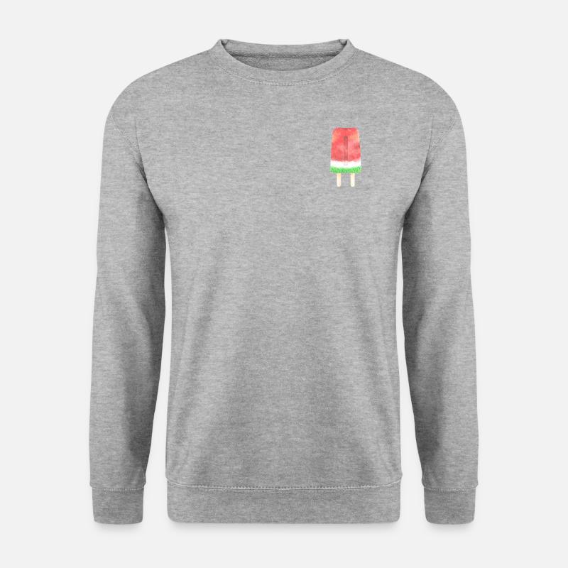 EIS MELONE - Unisex Pullover - Weißgrau meliert