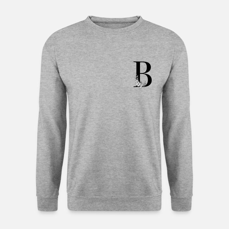 Letter B - Unisex Sweatshirt - salt & pepper