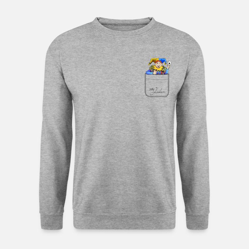Jolly Joker - Unisex Pullover - Weißgrau meliert