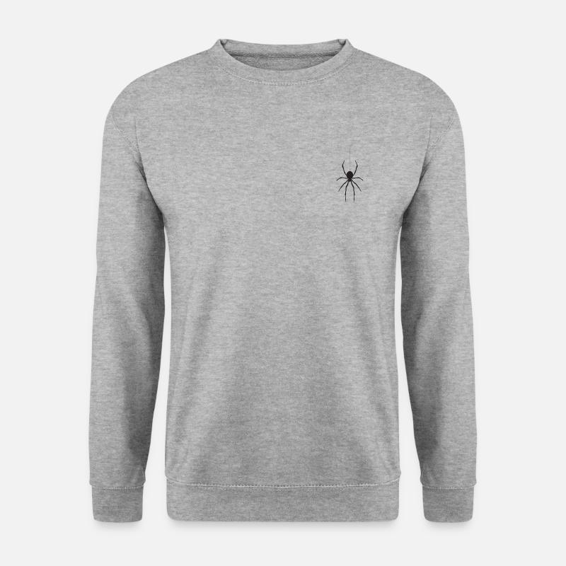 Spinne - Unisex Pullover - Weißgrau meliert