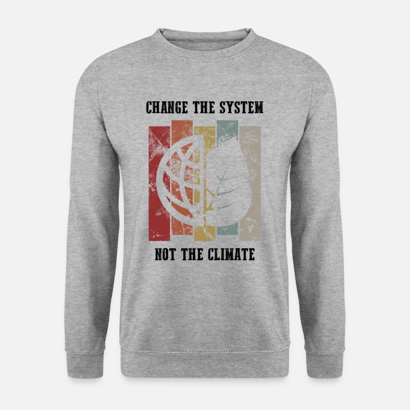 Student demo against climate change - Unisex Sweatshirt - salt & pepper