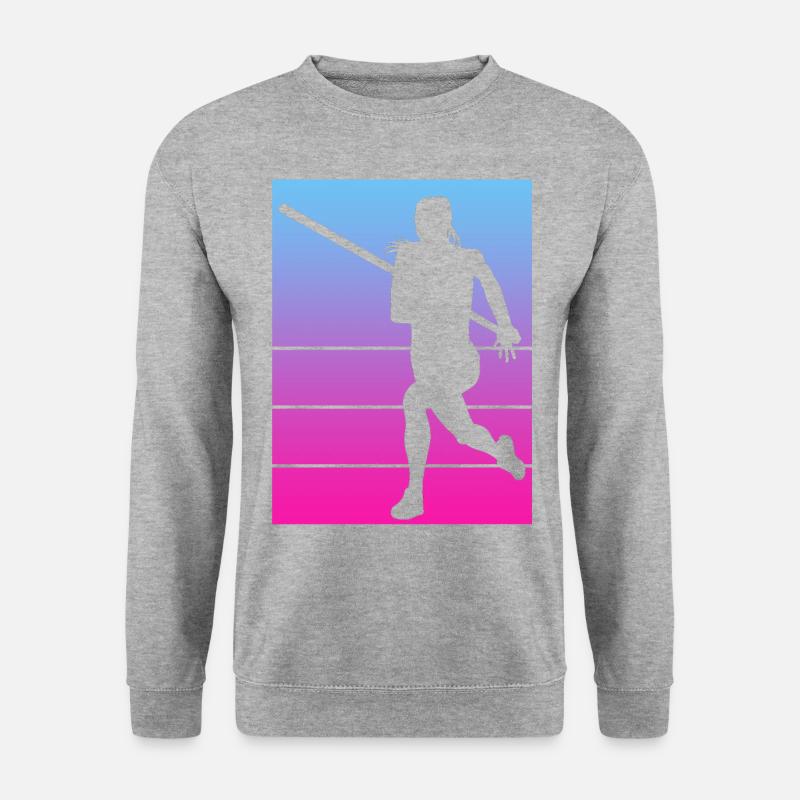 Stabhochspringen - Unisex Pullover - Weißgrau meliert