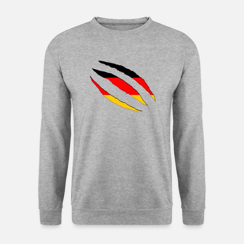 Deutschland - Unisex Pullover - Weißgrau meliert