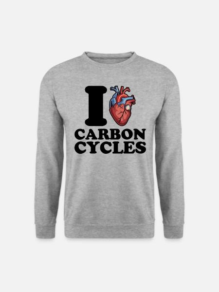 I love carbon cycles - Unisex Sweatshirt - salt & pepper