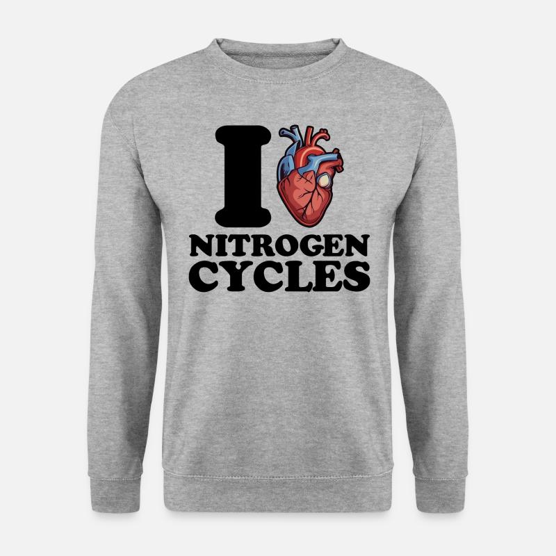 I love nitrogen cycles - Unisex Sweatshirt - salt & pepper